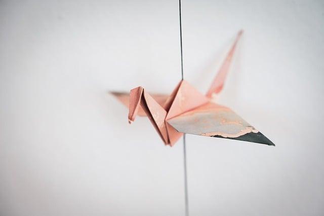 Jednoduché návody na origami květiny a srdce z bankovek